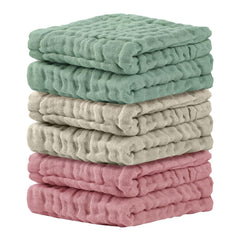 Cuddle Campus baby washcloths 6-pack, bath-time softness for newborn skin.