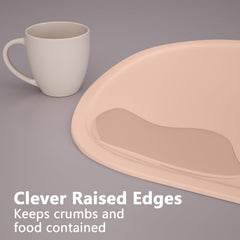 Cuddle Campus dishwasher-safe placemats ready for quick cleanup after meals.