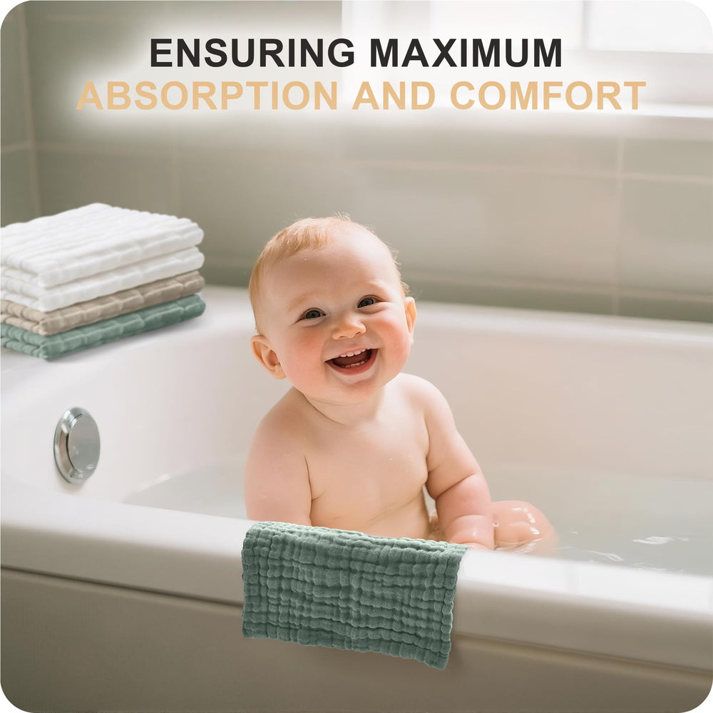 Cuddle Campus washcloths dry quickly after use for fast routines.