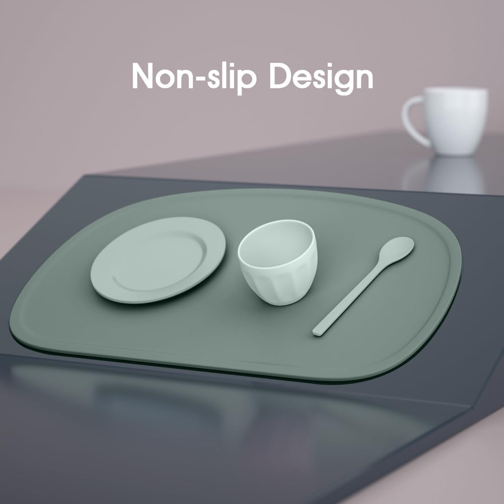 Cuddle Campus kid mealtime scene highlights cheerful colors and easy cleanup.