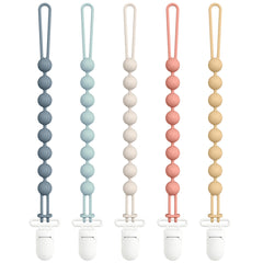 Cuddle Campus one-piece silicone pacifier clip reduces loose parts for safer everyday use