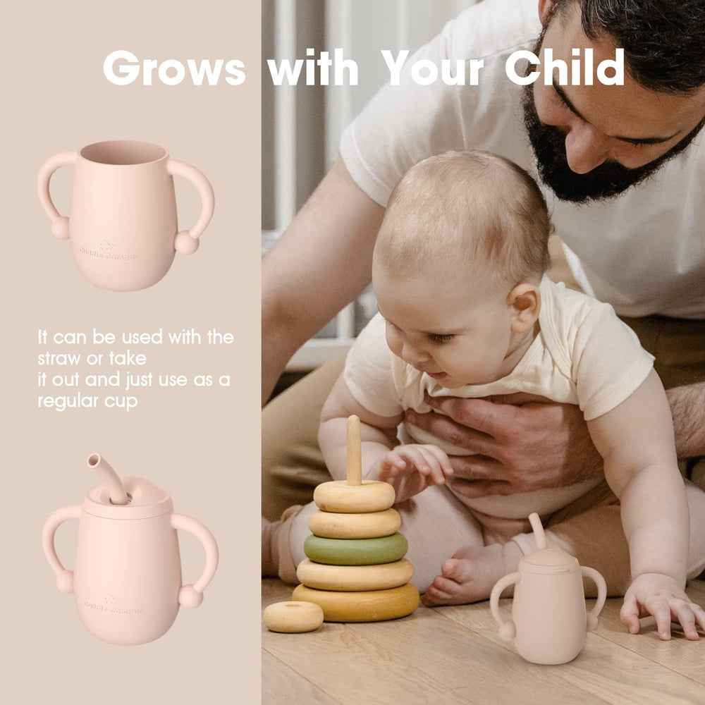 Cuddle Campus leakproof silicone cup stays clean and durable after small drops