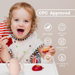 Cuddle Campus silicone soft-teething surface soothes gums while learning to drink