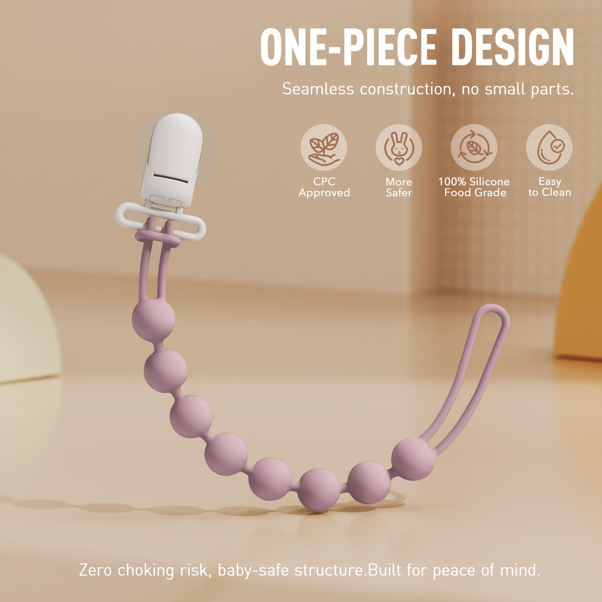 Cuddle Campus plastic clip option offers versatile attachment choice for parents.