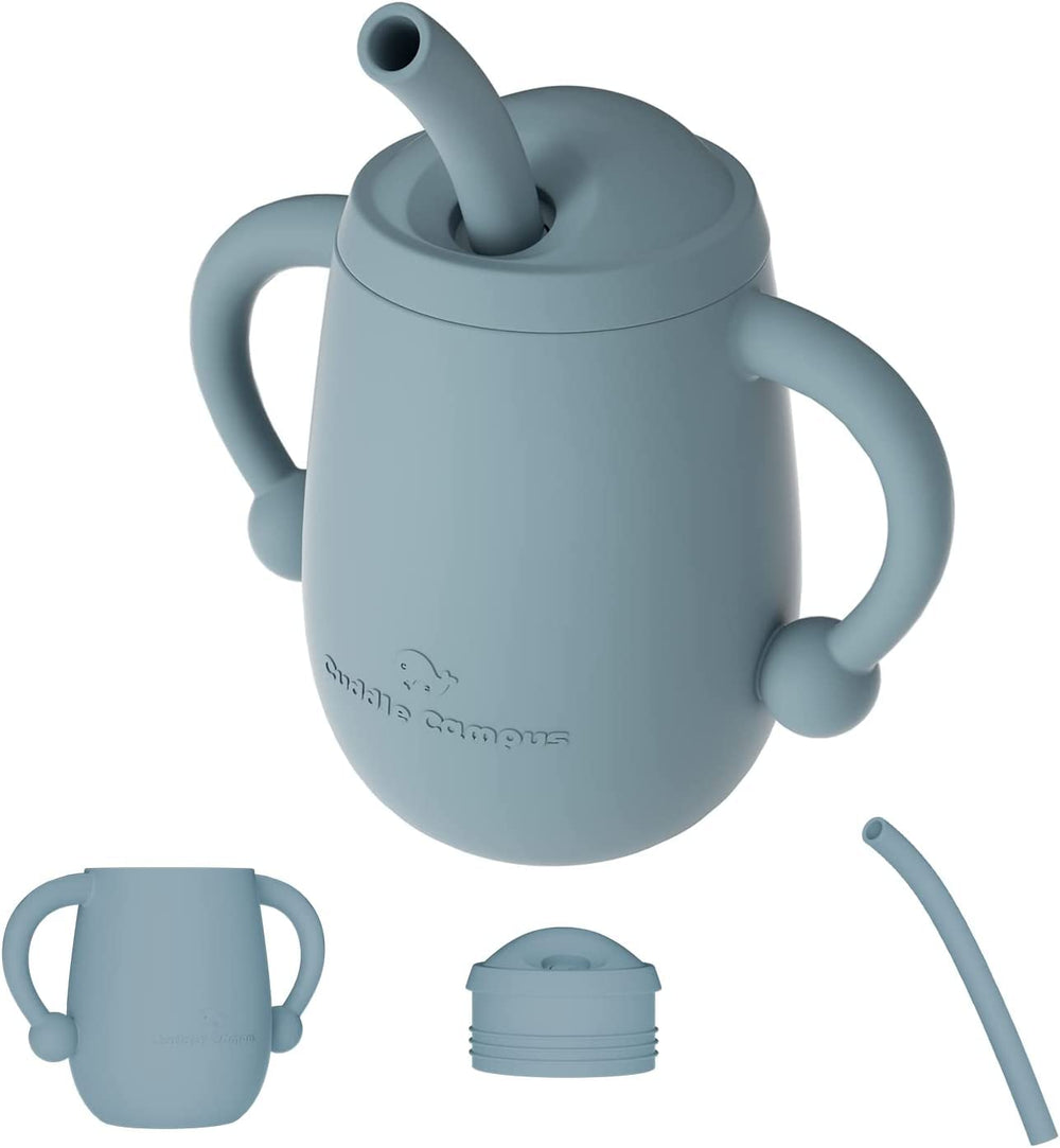 Cuddle Campus silicone baby cup close-up showing safe non-toxic material for gentle feeding