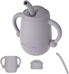 Cuddle Campus silicone baby training cup open cup enables easy sipping for toddlers.