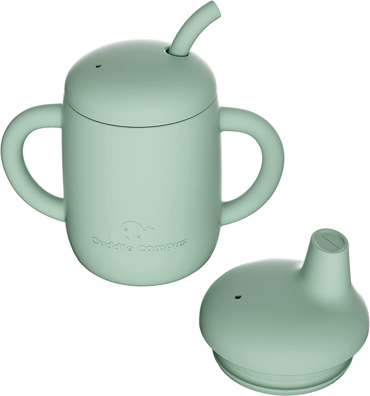 Cuddle Campus 7oz open cup supports independent sipping for babies.