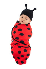 Cuddle Club Baby Swaddle uses 100% cotton for gentle newborn comfort.