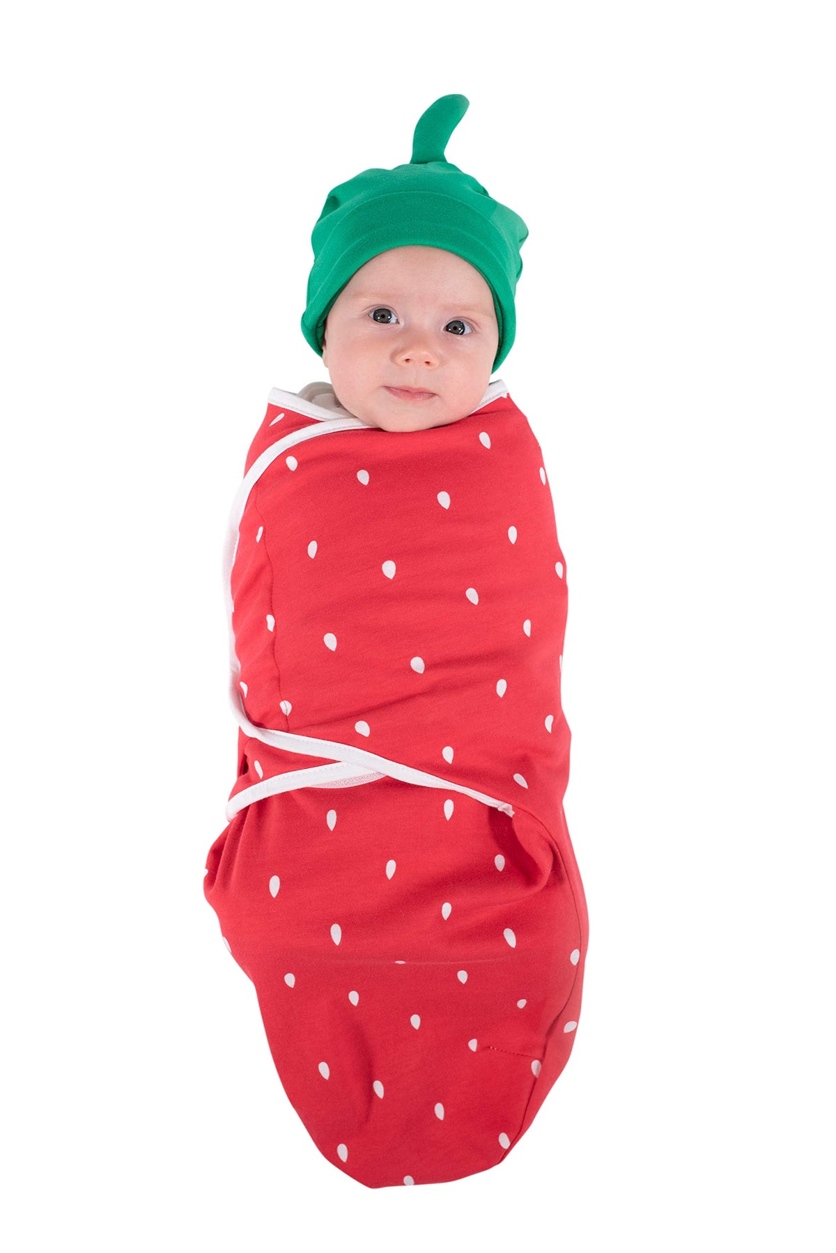 Cuddle Club swaddle gift box showing a safe sleep-ready wrap.