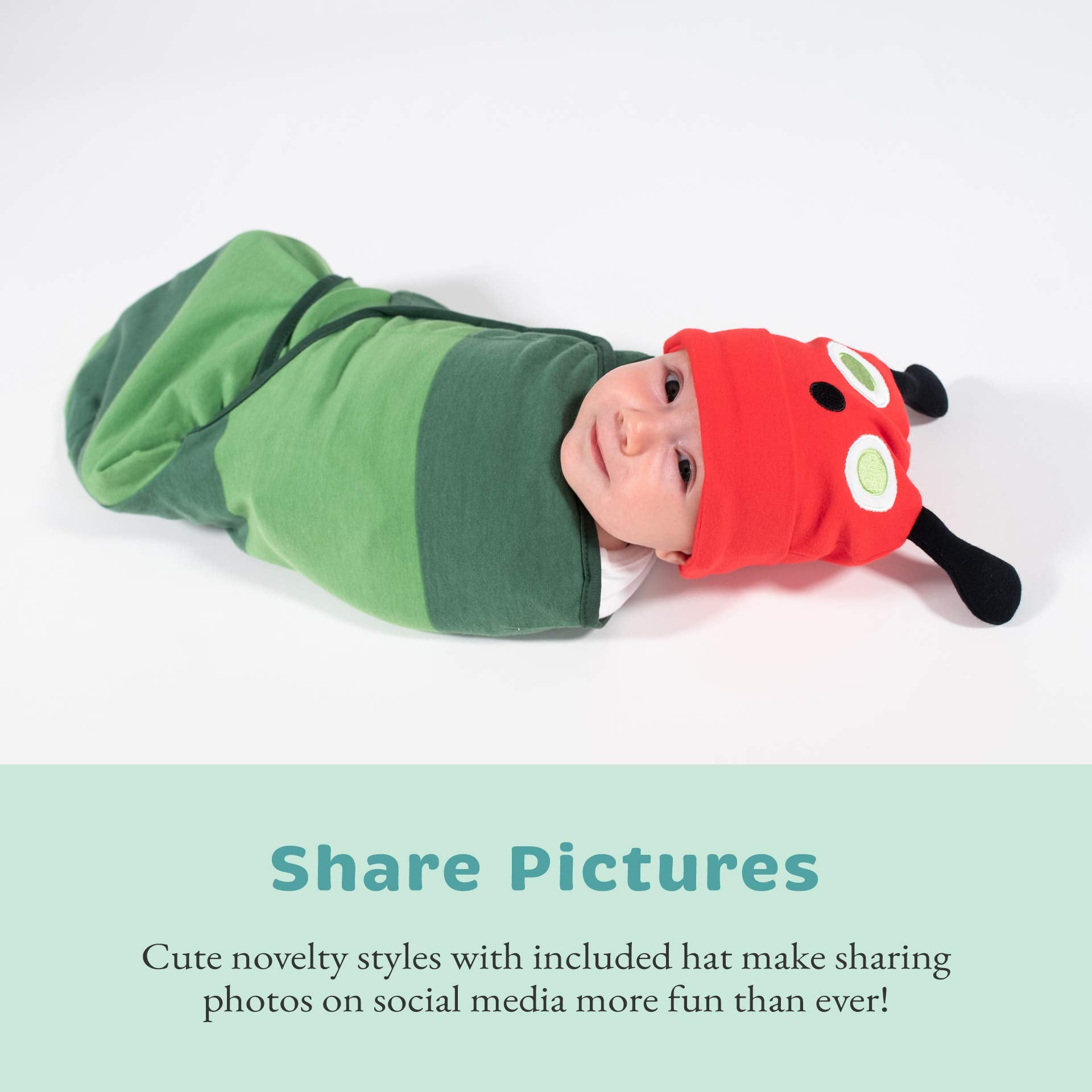 Cuddle Club swaddle novelty hat beanie adds adorable warmth and style.