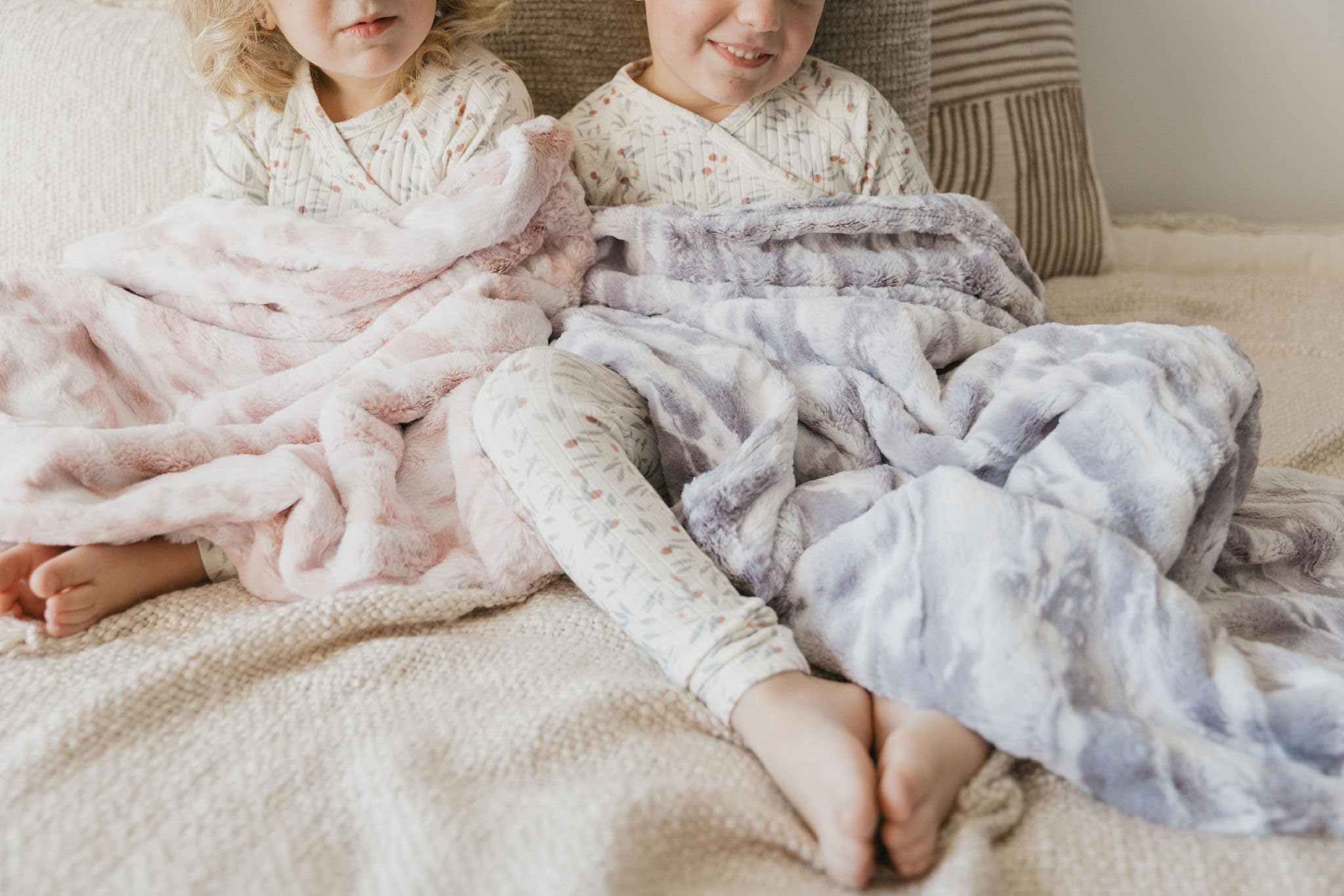 Cuddle Cookie Baby Blanket grey closeup plush softness for cozy snuggles