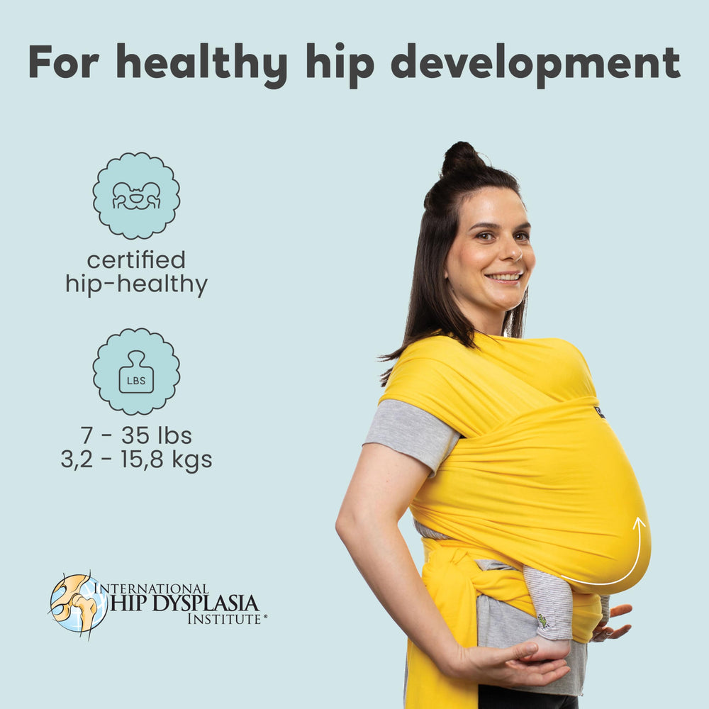 CuddleBug crossed-straps illustrate balanced weight distribution for comfort.