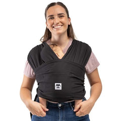 CuddleBug CuddleCarry wrap easy wear close-up showing effortless on-the-go setup