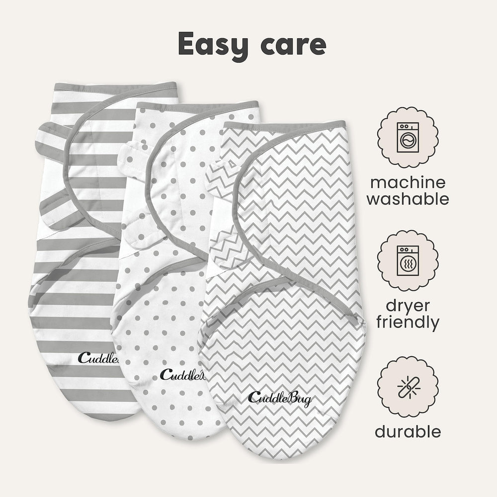 CuddleBug swaddles serve as a sleep sack for crib transitions.