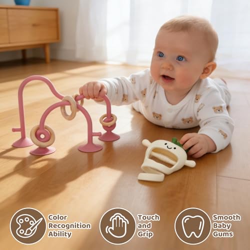 CuddleCubs Creations baby teething chew provides gentle texture to soothe sore gums