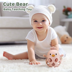 CuddleCubs Creations silicone teether textured surface for oral exploration