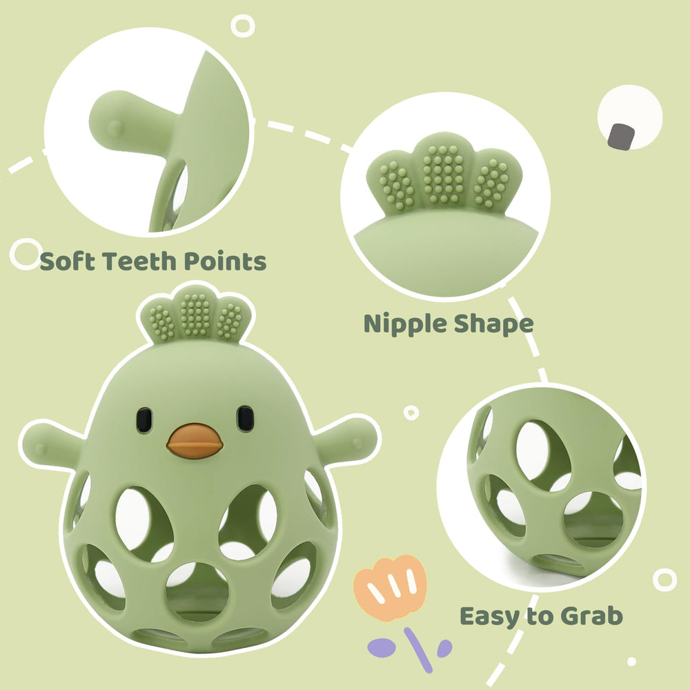 CuddleCubs Creations teether pink color adds gentle sensory appeal