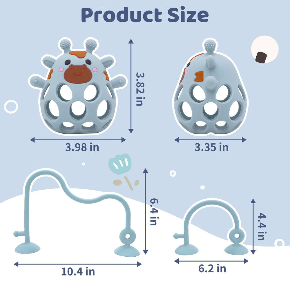CuddleCubs Creations silicone teether with bumps for soothing gums during chewing