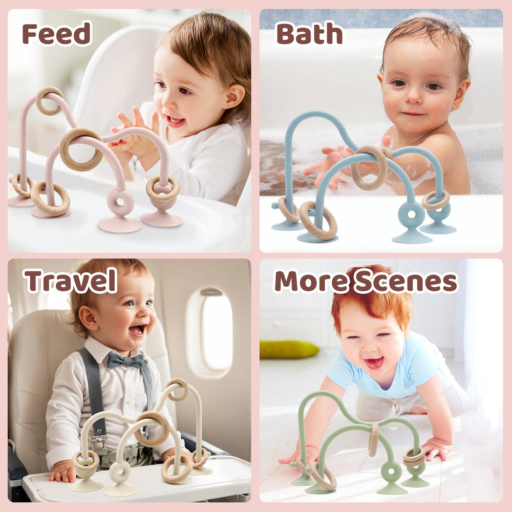 CuddleCubs Creations food-grade silicone teether easy to clean.