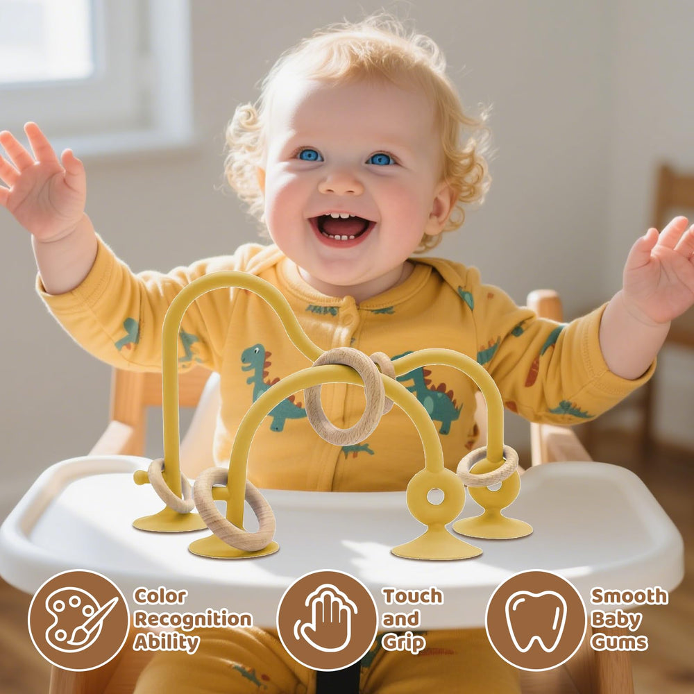 CuddleCubs Creations high chair toy pacifier-grip design for easy mouthing