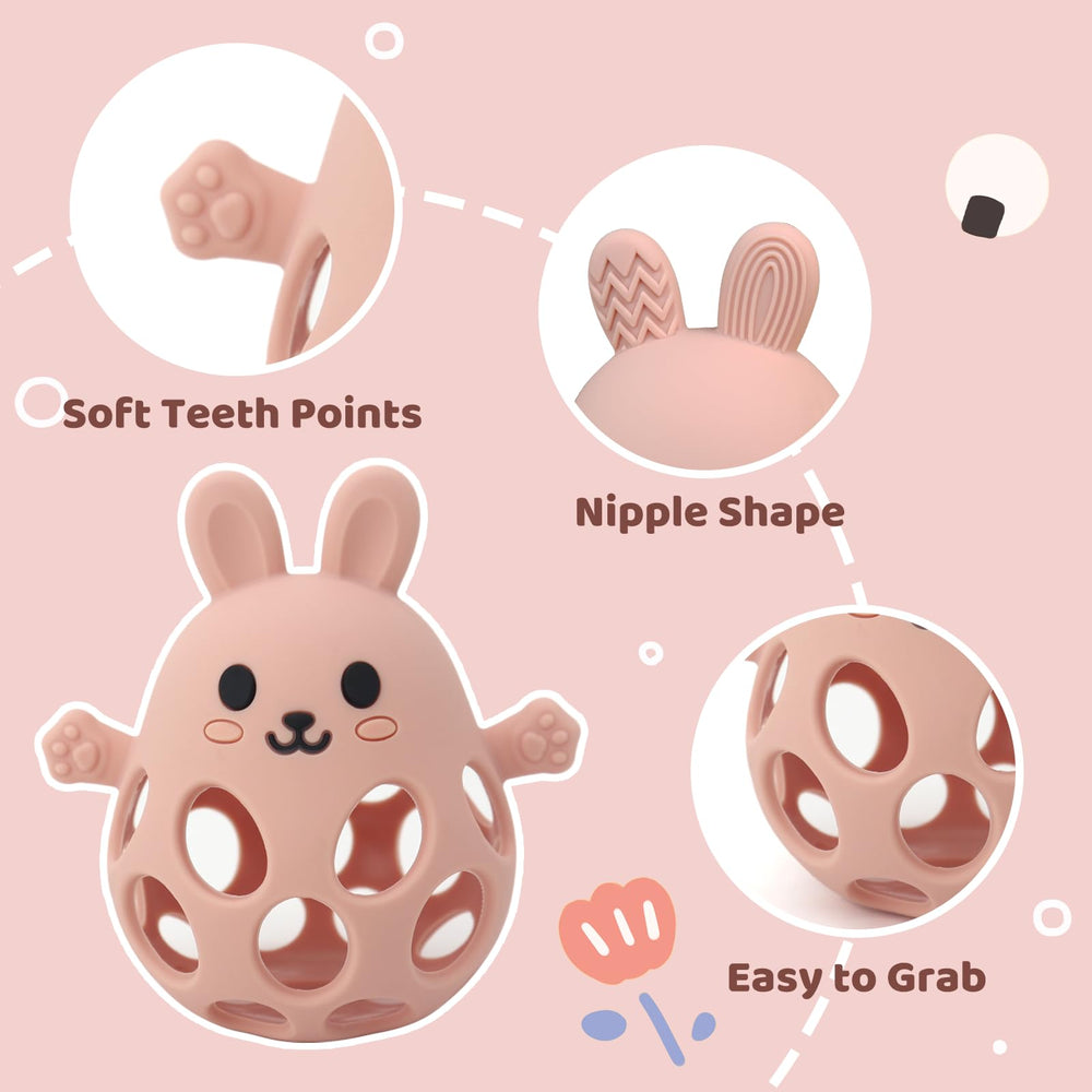 CuddleCubs Pacifier-hollow Hands feature skin-soft surface for chewing