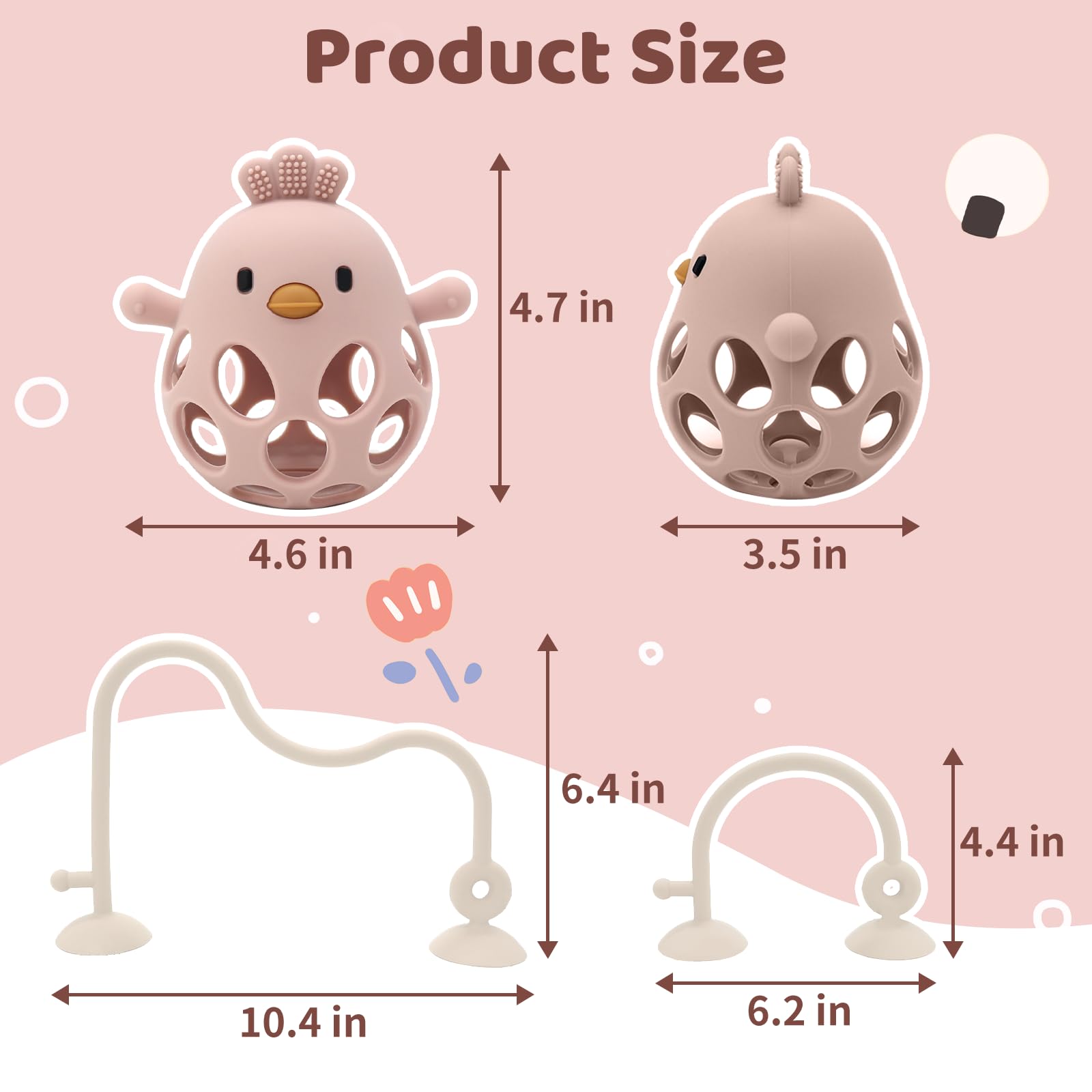 CuddleCubs Creations roller-coaster teether encourages interactive mealtime play.