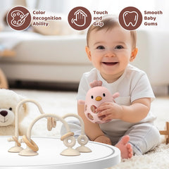 CuddleCubs Creations BPA-free silicone teether ideal for tiny hands.