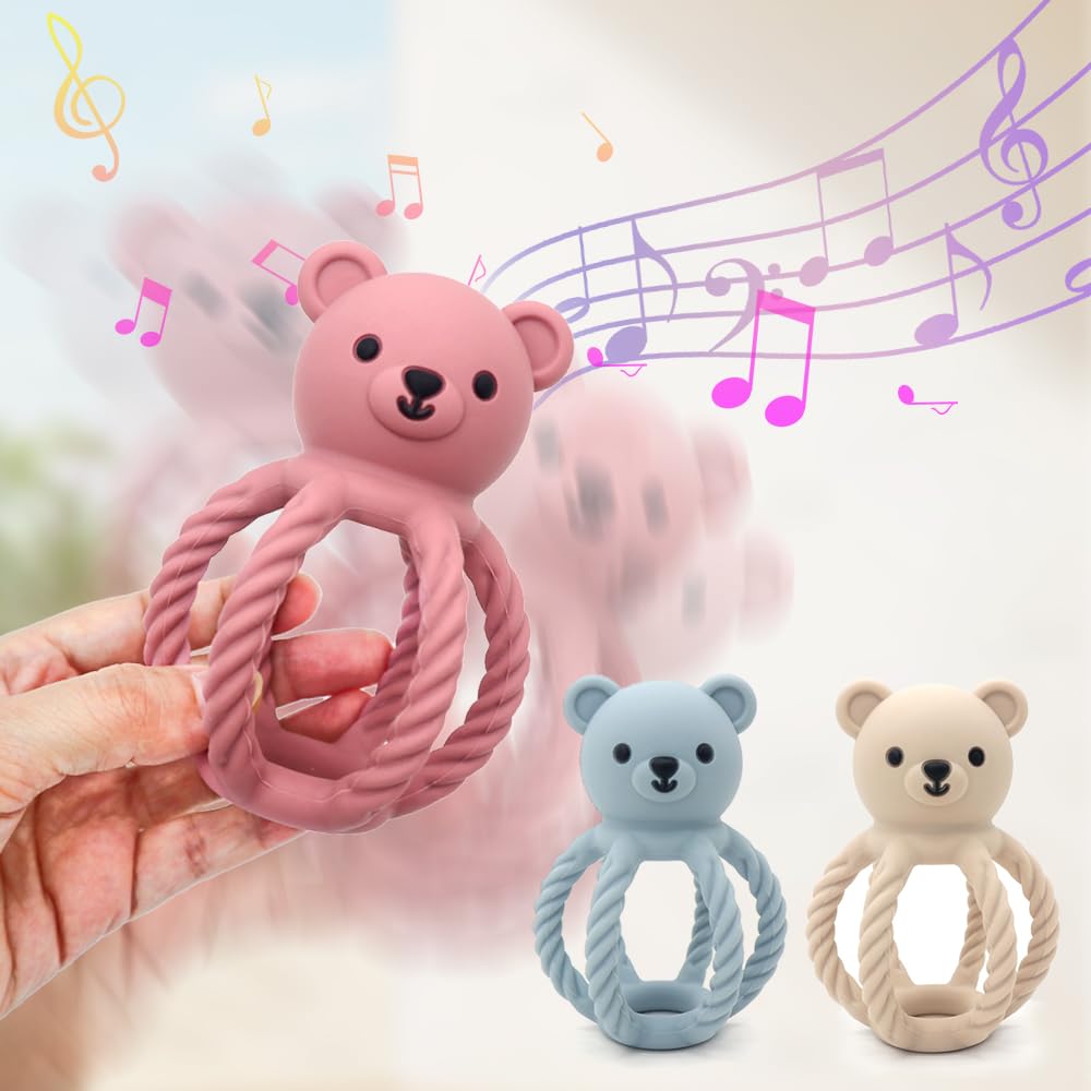 CuddleCubs wooden-ring weather-patterns offer double-sided textures for varied teething surfaces.