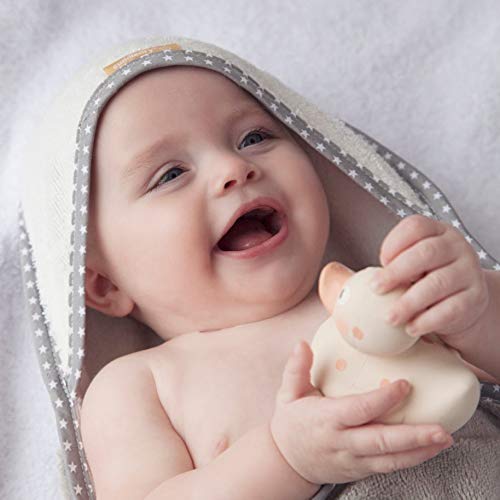Cuddledry gift-worthy baby towel shown as ideal newborn present.