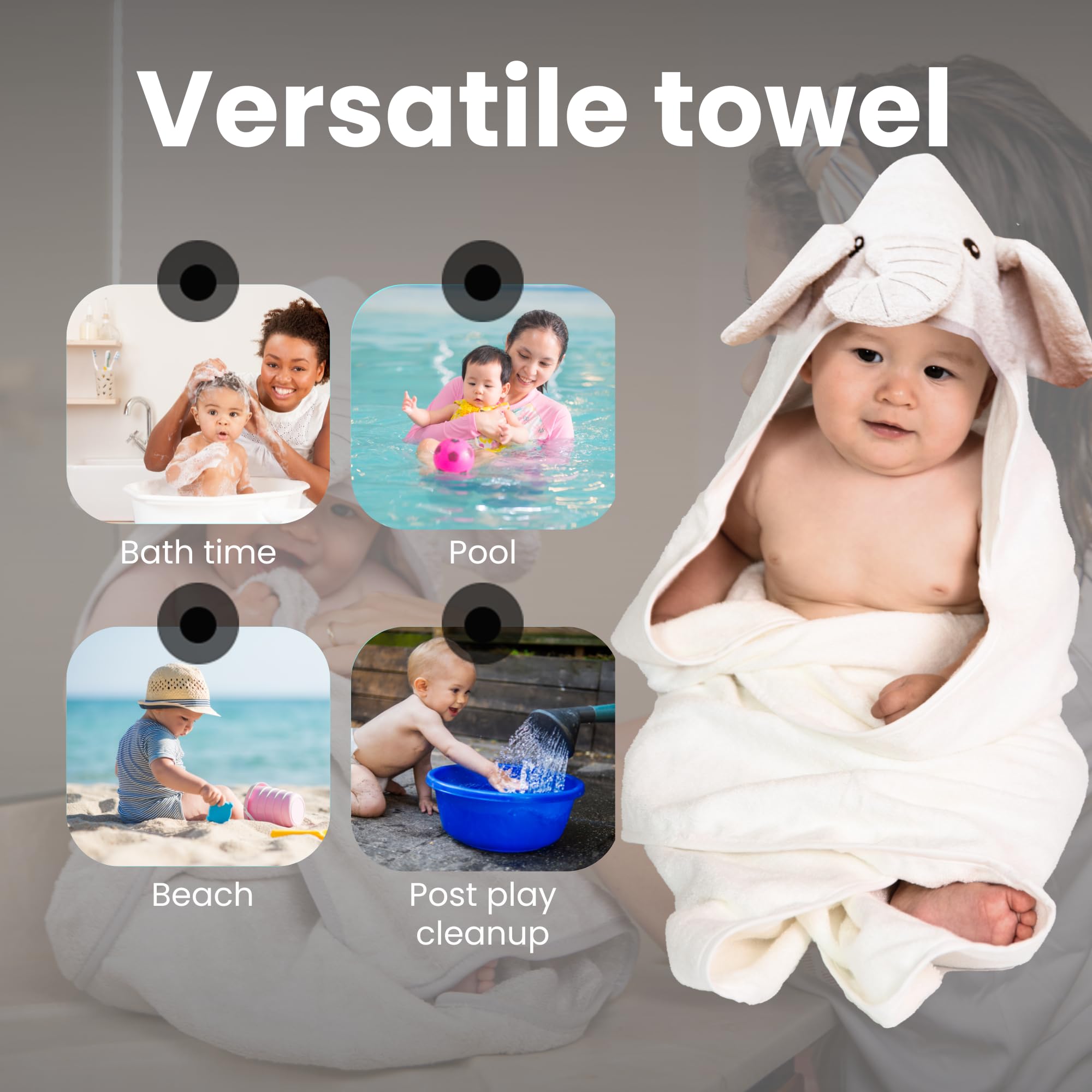 Cuddling Baby Premium Hooded Towel machine-washable renowned for easy care and long-lasting softness