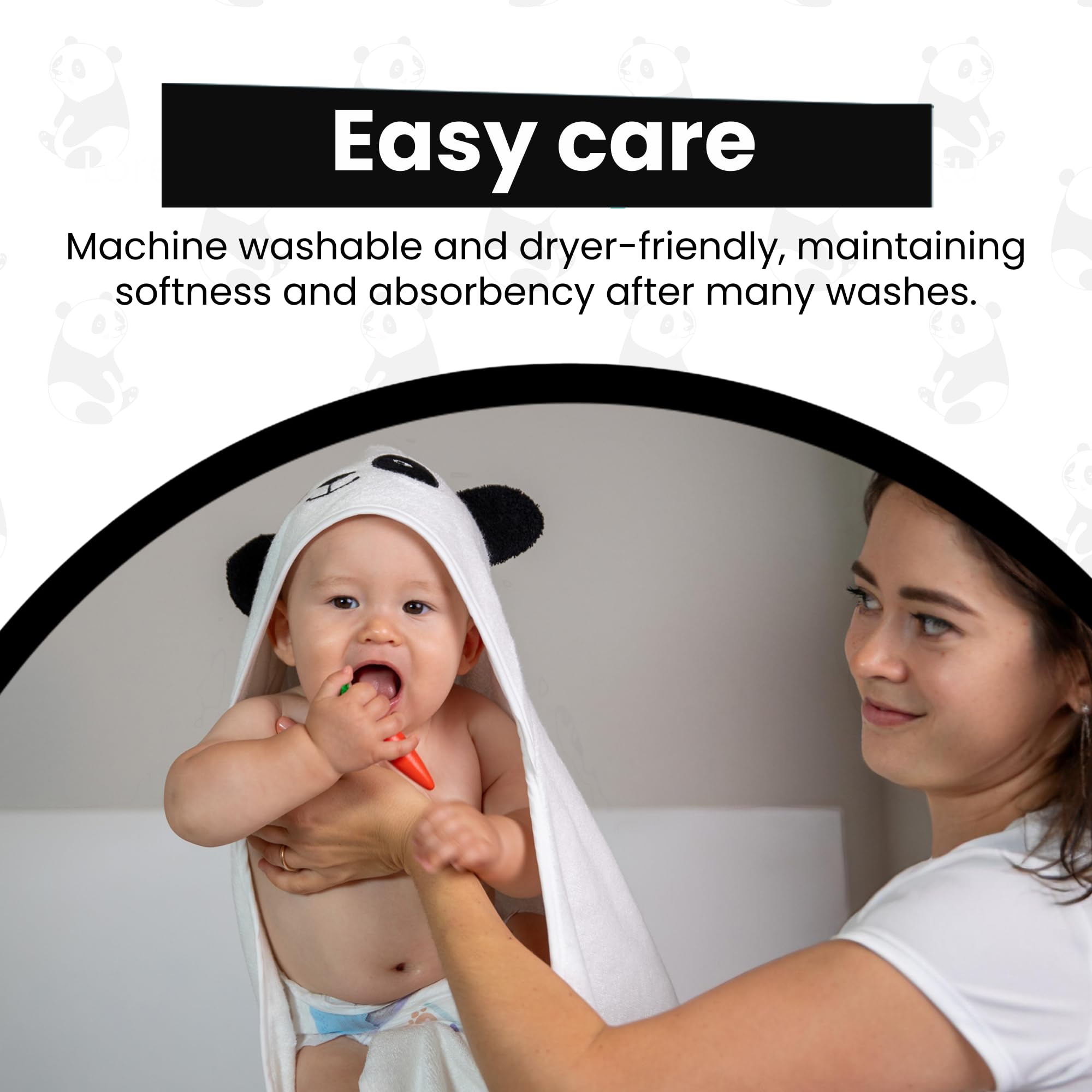 Cuddling Baby Premium Hooded Towel swaddle-utility for bath-to-bed comfort.