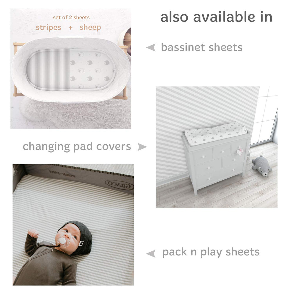 Cuddly Cubs safe-materials-oeko-tex sheet set offers certified materials and allergen-conscious design.