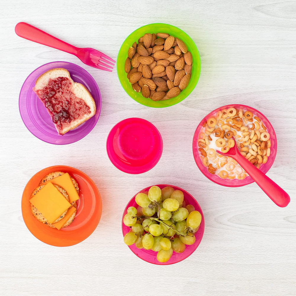 Cuddly Hippo BPA-free dishware that is microwave-safe for quick reheats