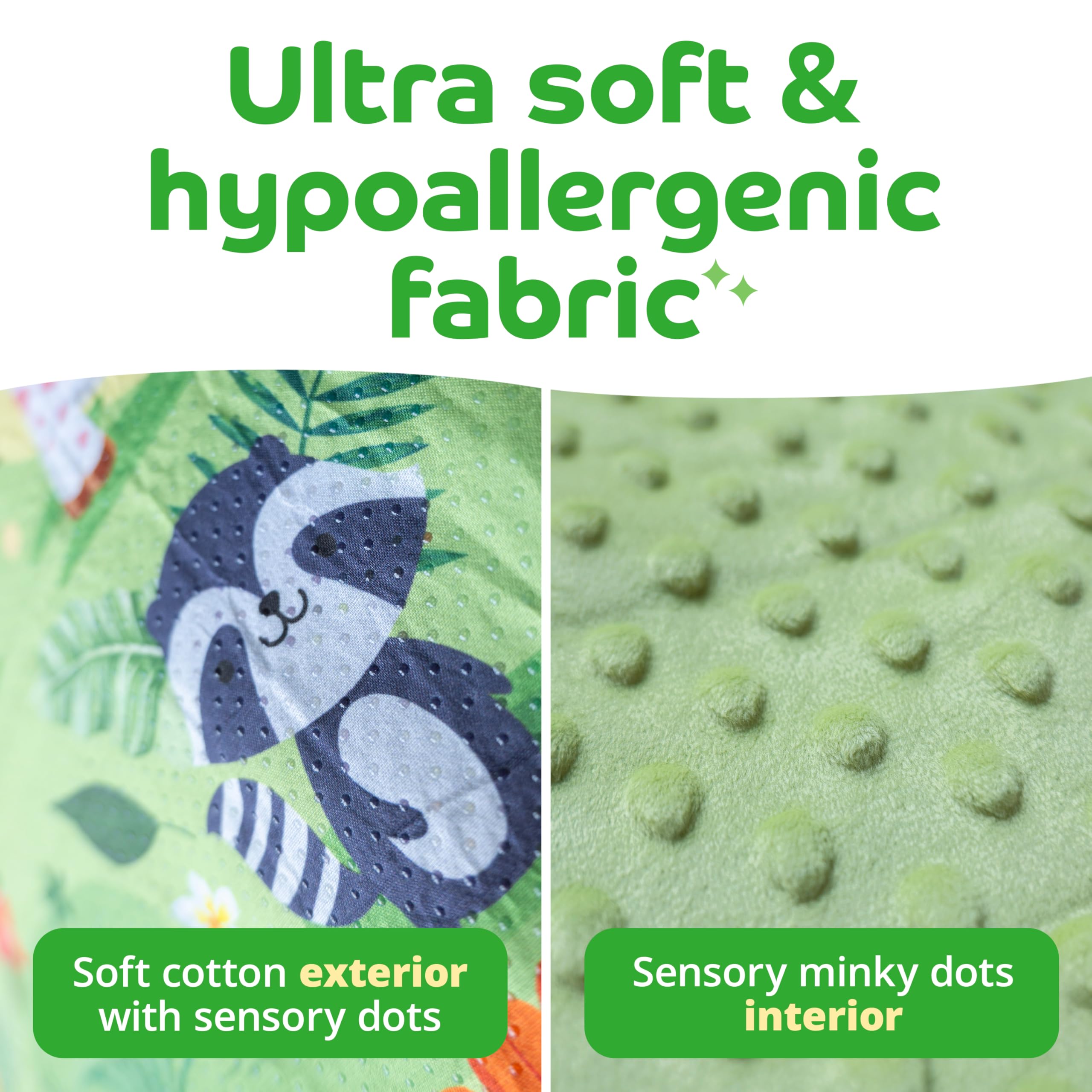 Cuddly Kiddos non-slip bottom keeps the nap mat in place.