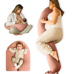 Cuddo Baby pregnancy pillow with cooling cover for breathable comfort and support