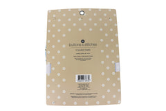 Cudlie Buttons and Stitches hooded towel rolled-pack view highlights value trio for bath time.