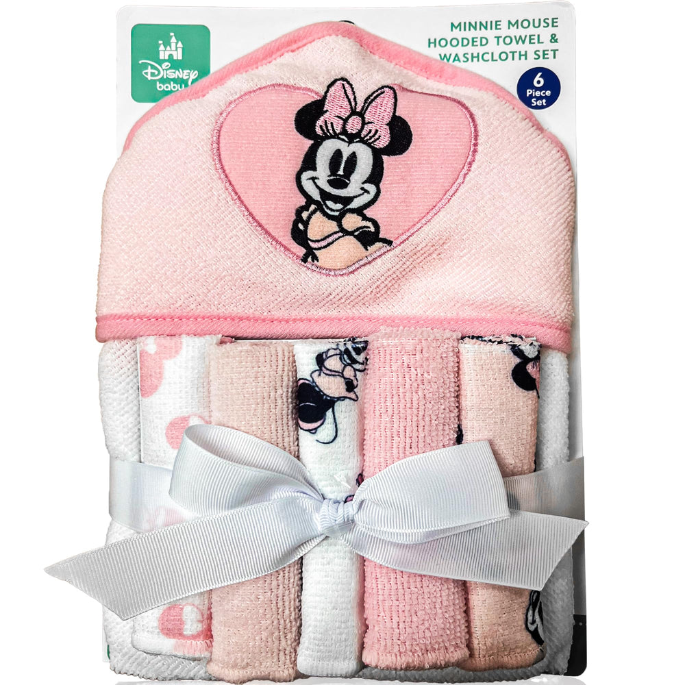 Cudlie Minnie hooded towel front view for quick cozy drying after bath.