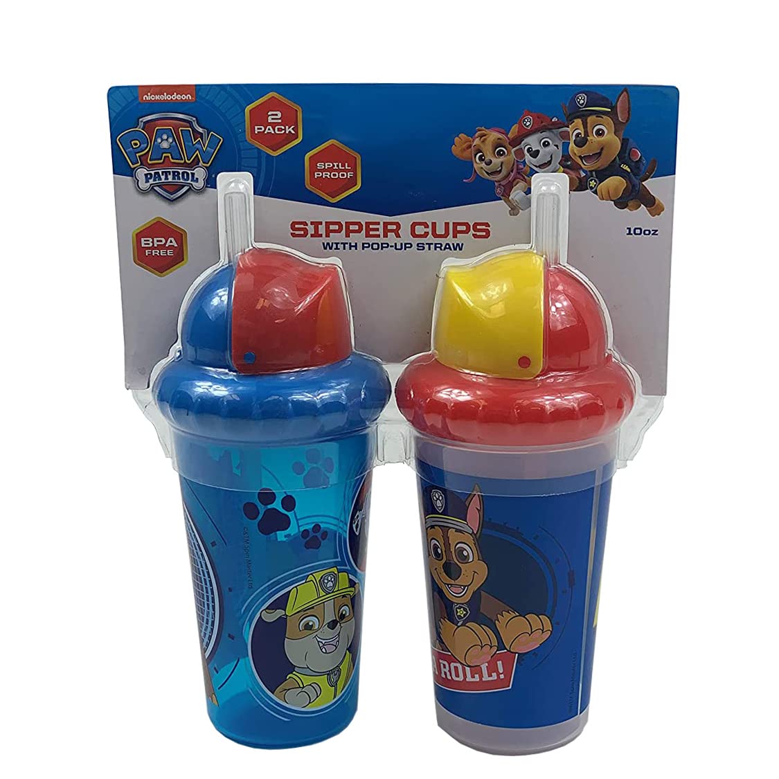 Cudlie Paw Patrol baby boy sippy cups with straw for easy, spill-free hydration.