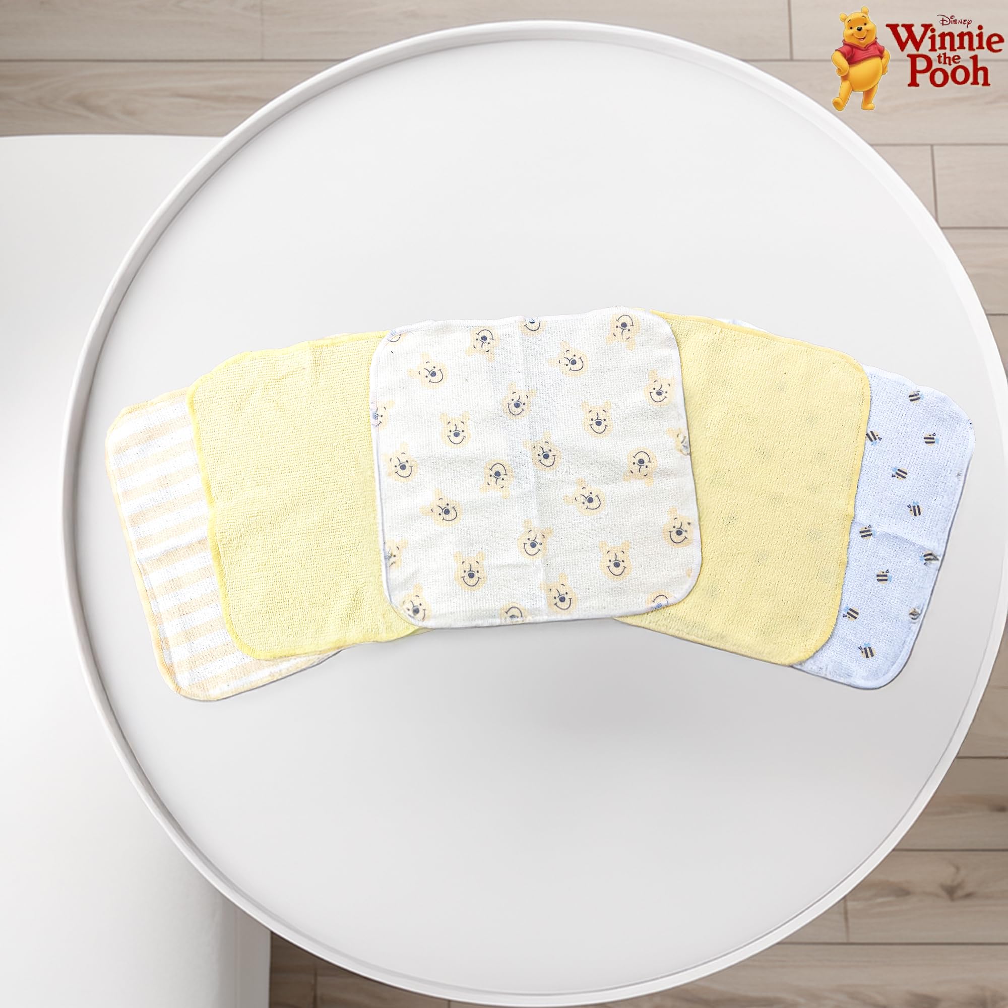 Cudlie Winnie the Pooh wash cloth 2 for quick, soft cleaning