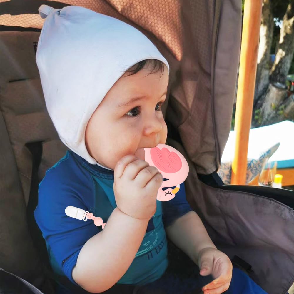 Cuebo freezer-safe silicone teether highlights cooling relief for teething