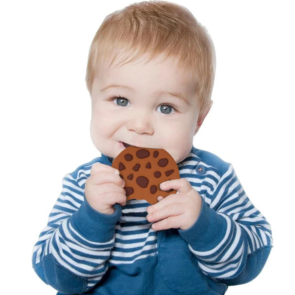 Cuebo sensory chew toy suitable for teething routines at home or on the go.