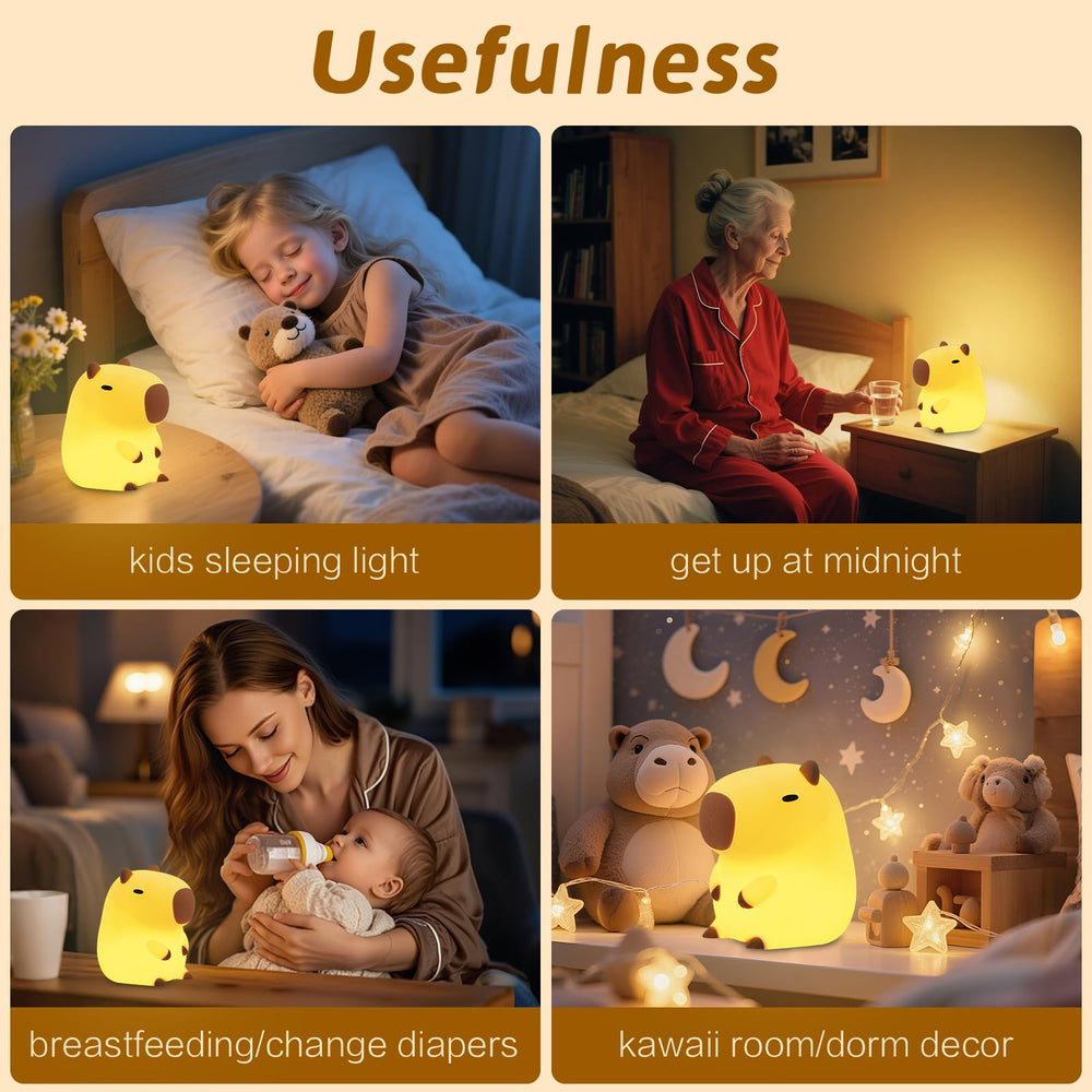 CUENIGELF Capybara Night Light portable travel-friendly design in hand