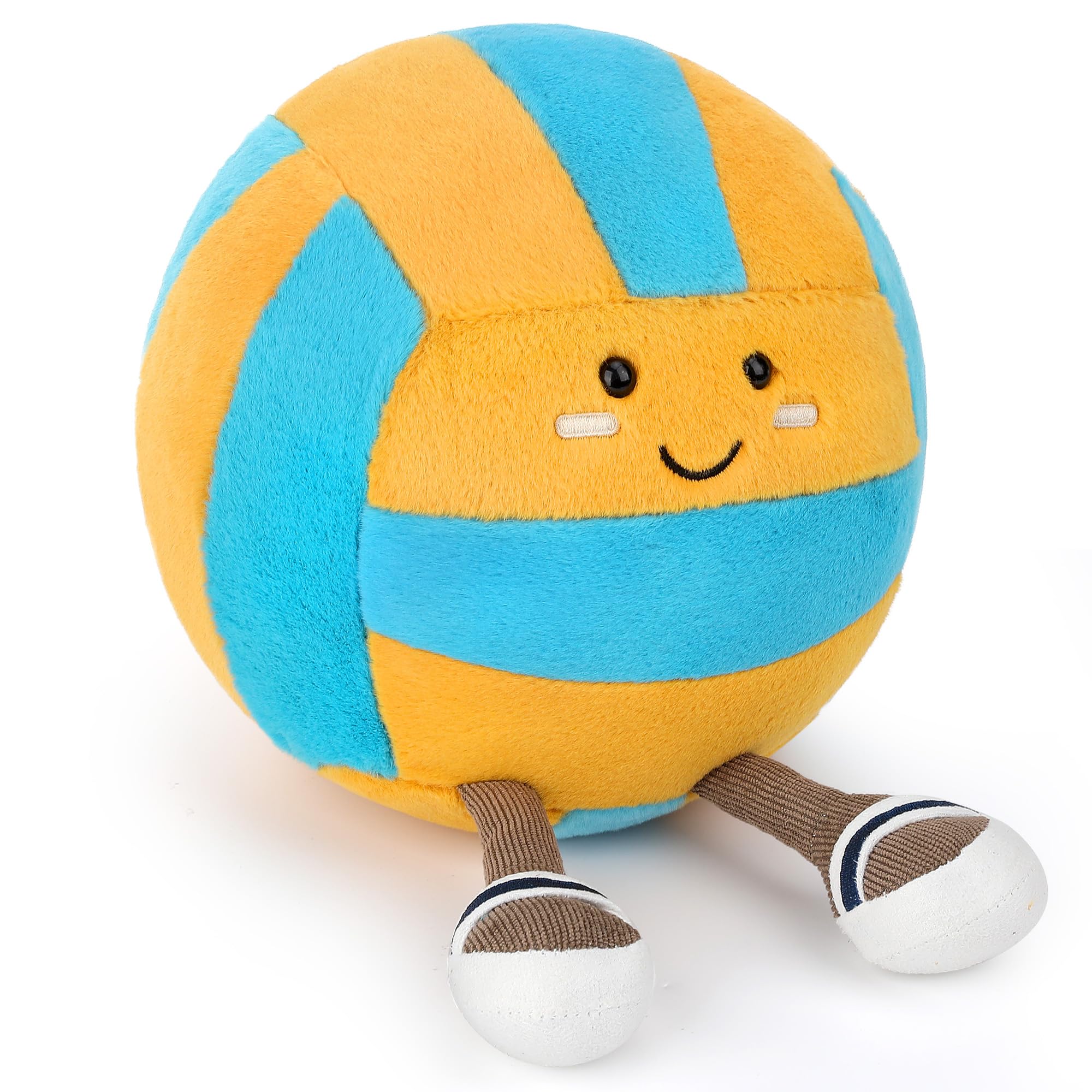 Cufoje Cute Volleyball Stuffed Animal face close-up for playful decor and gifting.