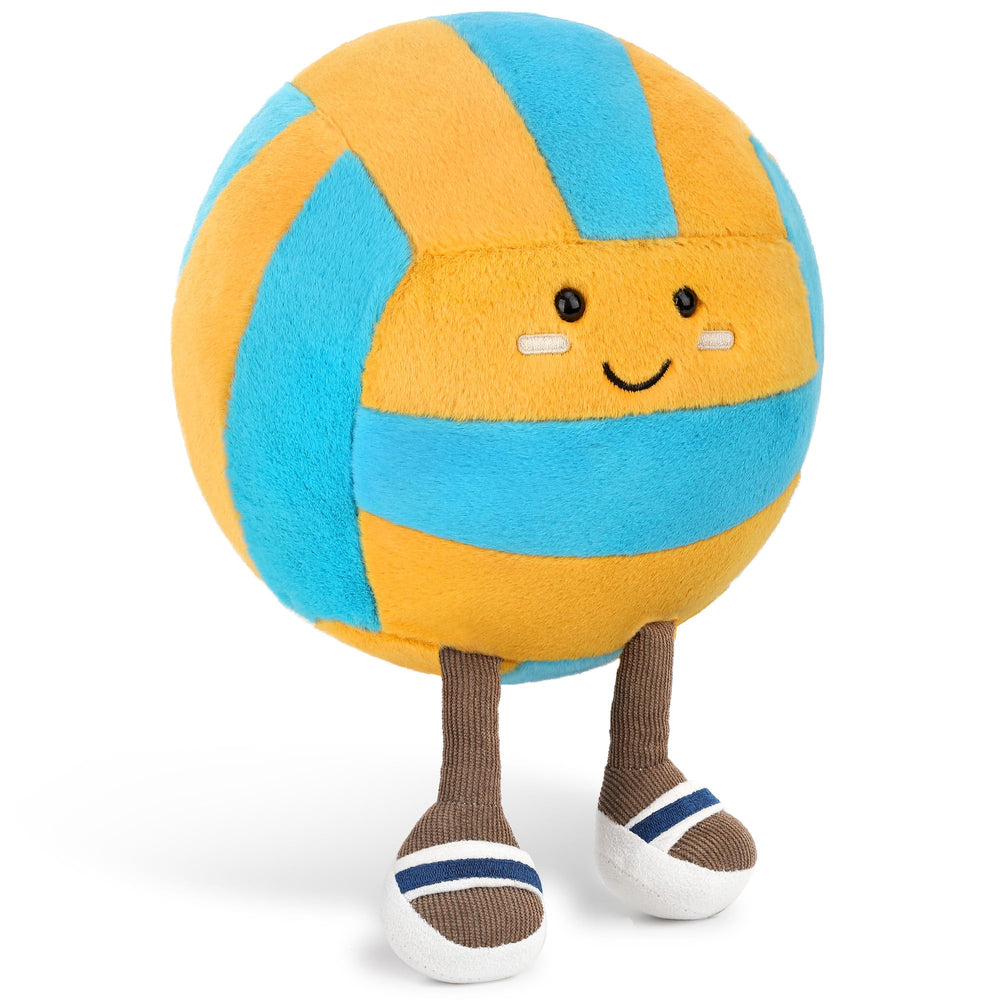 Cufoje Soft Volleyball Plush fabric close-up highlights a cozy, child-friendly feel.