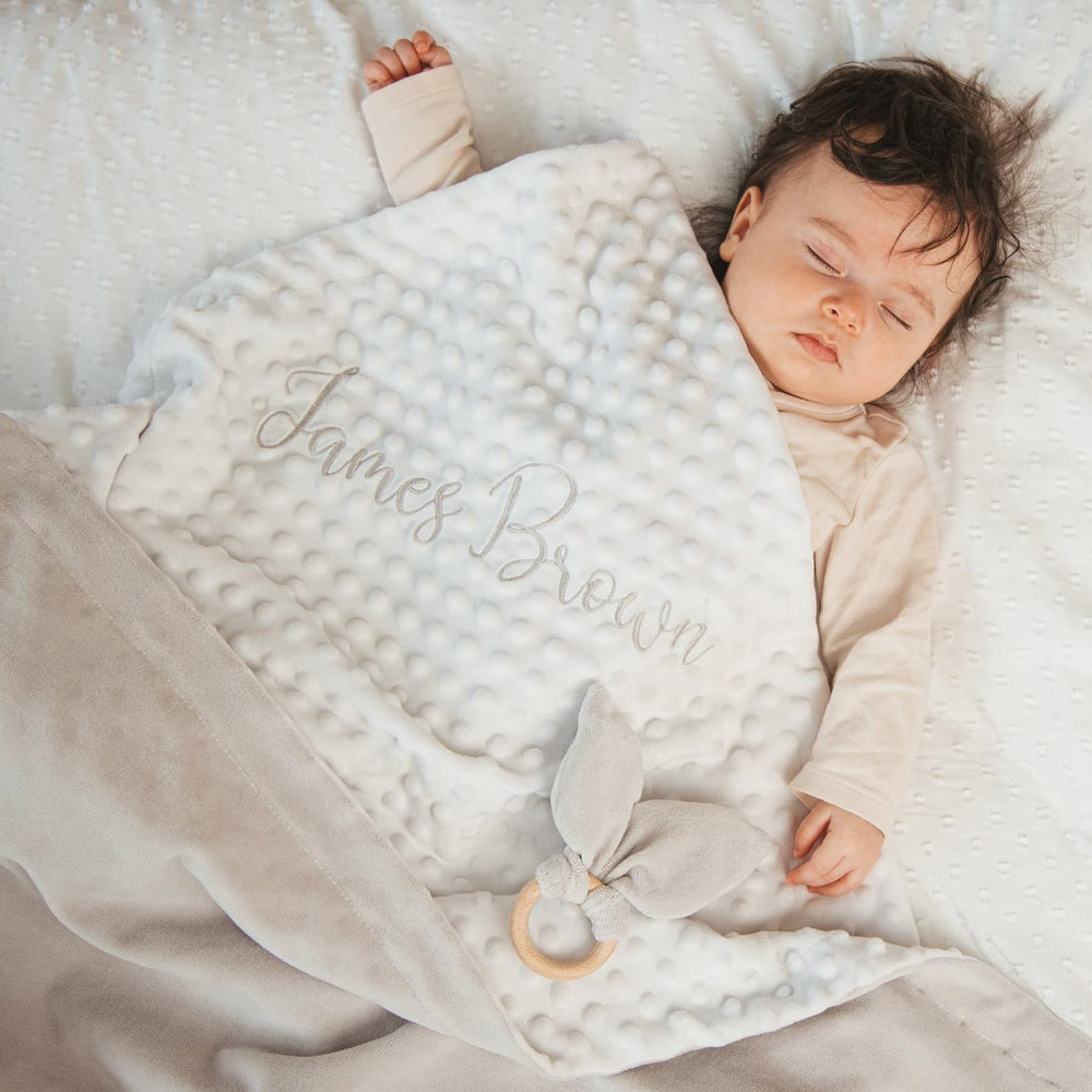 Culclendy baby blanket soft minky close-up showing plush surface