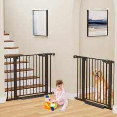 Cumbor 2-pack safety gates shown for flexible home protection