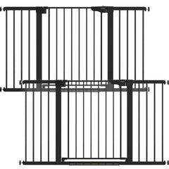 Cumbor 2-Pack baby gate front view for stairs and doorways safety