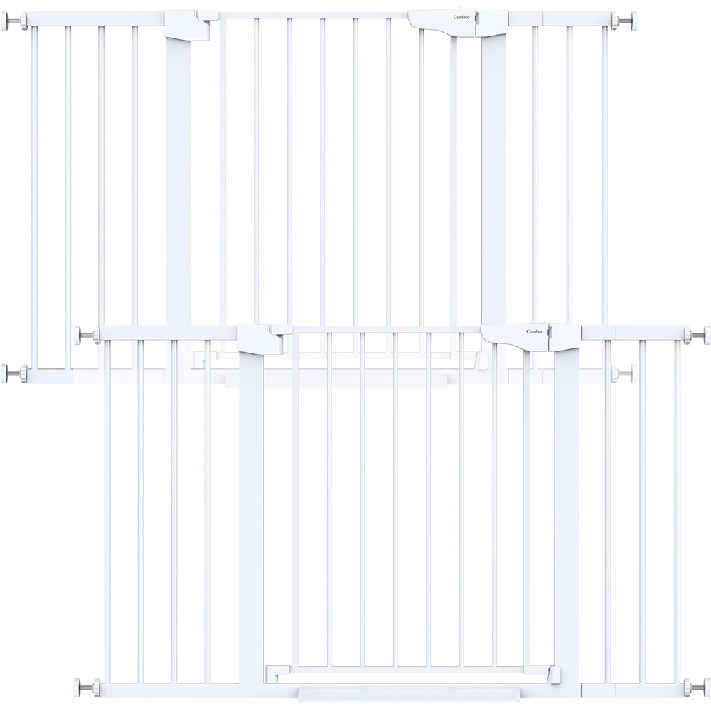 Cumbor 2Pack extra wide gate on stairs delivers versatile safety.