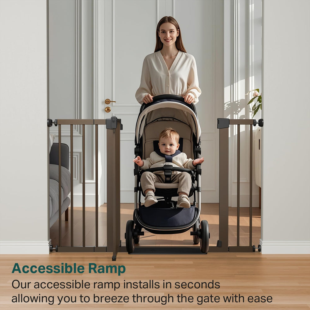 Cumbor adjustable-width gate fits 29.7 to 48 inches.