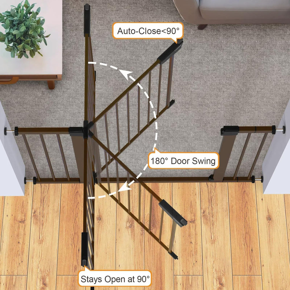 Cumbor auto-close safety release gate in action highlights reliable closure.